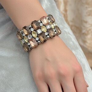 Elegant Multi-Color Gemstone Bracelet